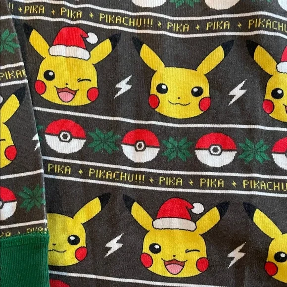 Pokemon Pikachu Kids Pajama Set - Hanna Andersson 140cm 10 - Picture 3 of 6